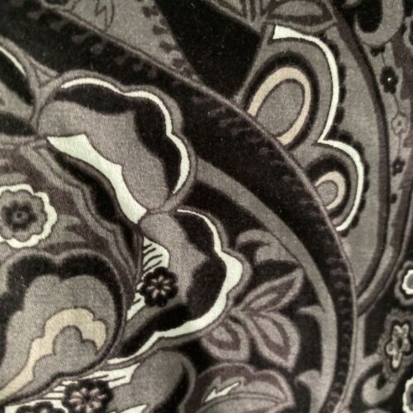 Isaac Mizrahi Printed Poplin Button Front Tunic Black 6  NEW A387743 - Picture 5 of 5